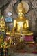 Thailand: Monk and Buddha, Wat Tham Seua, Krabi Town, Krabi Province, Southern Thailand